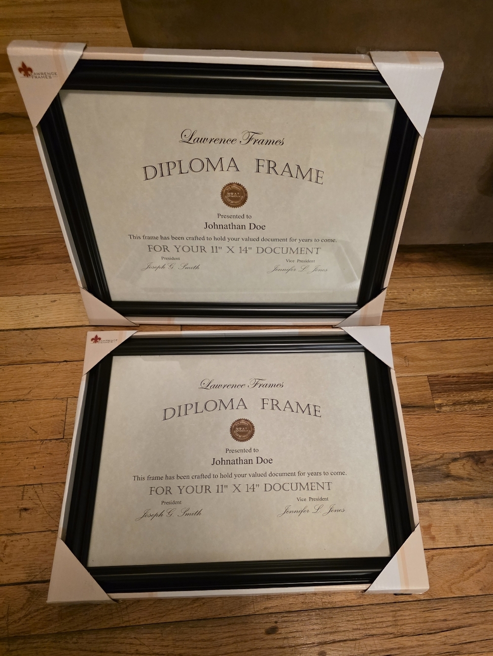 Classic Black Finish 11x14 Certificate/Diploma Frame. Band New